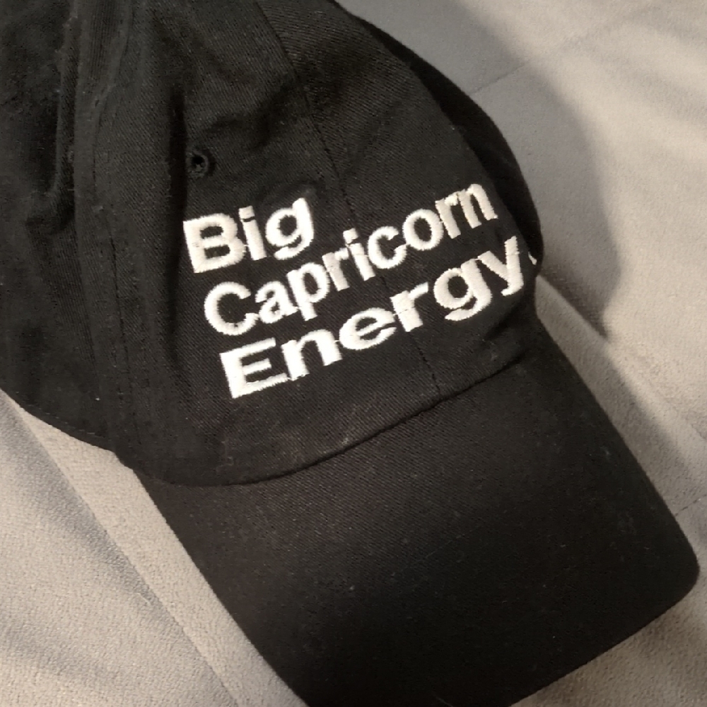 BCE Big Capricorn Energy Black Baseball Hat Cap Birthday